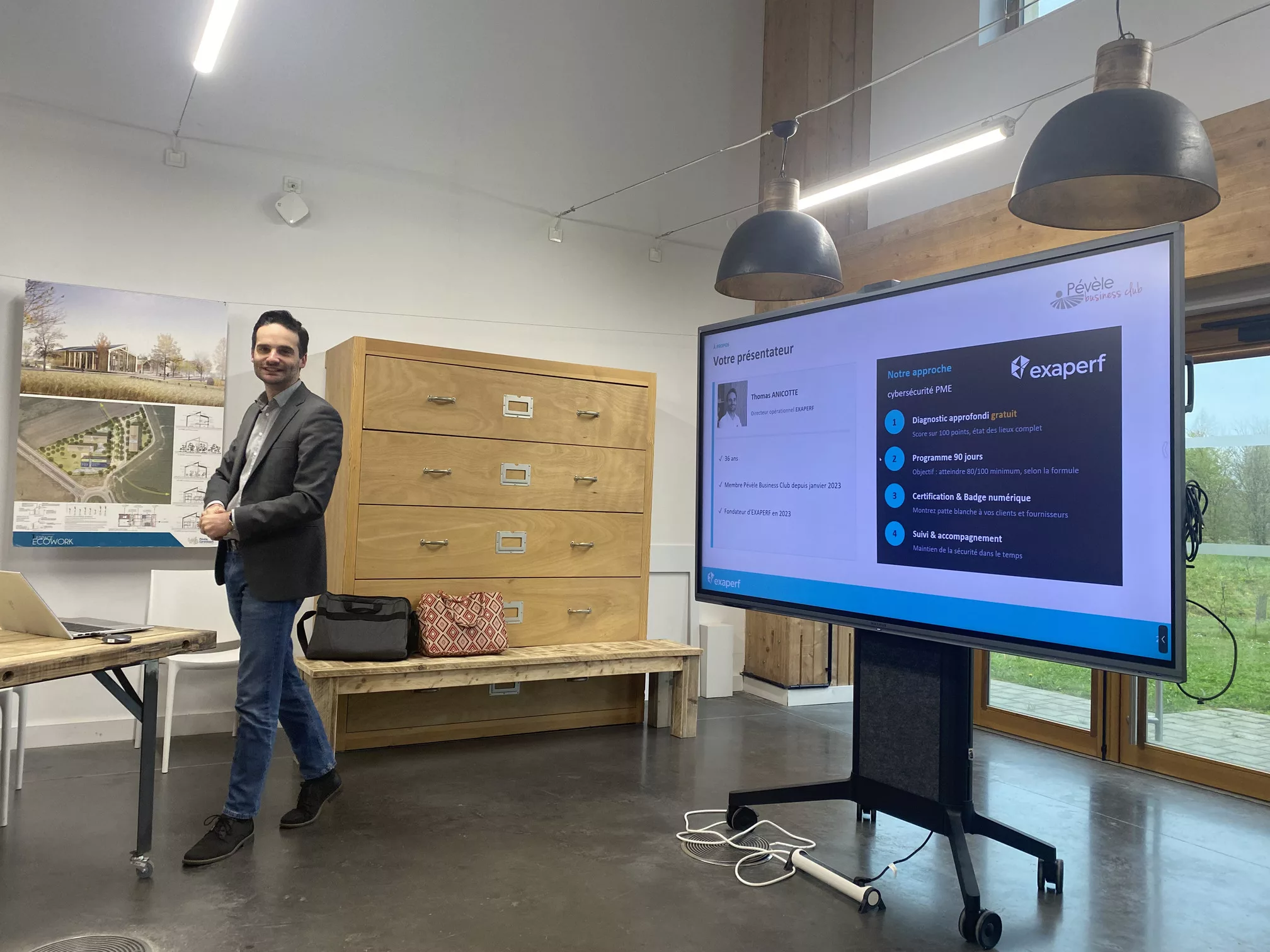 Conférence sur la cybersécurité des PME par Thomas Anicotte, co fondateur d'Exaperf Informatique basé à Avelin