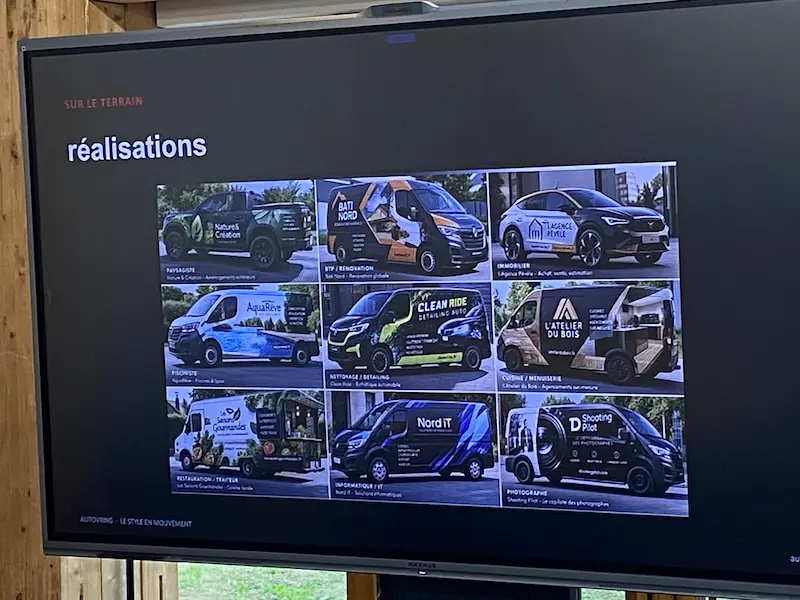 Exemples de coverings de véhicules professionnels réalisés par Autovring